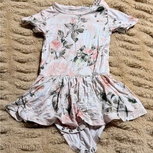 Posh Peanut 12-18 months Floral Baby Romper Dress